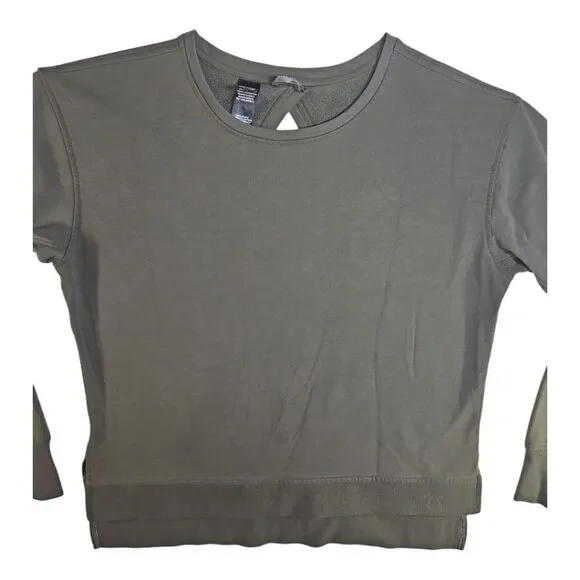 Victoria's Secret Victoria Sport Green Sweatshirt Open Back Sweatshirt M - Picture 2 of 7